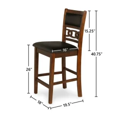 Gia Counter Height Chair - Brown