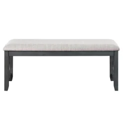Gia Links Grey Dining Bench