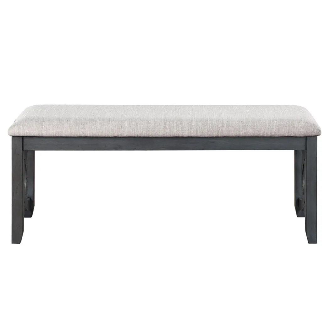 Gia Links Grey Dining Bench