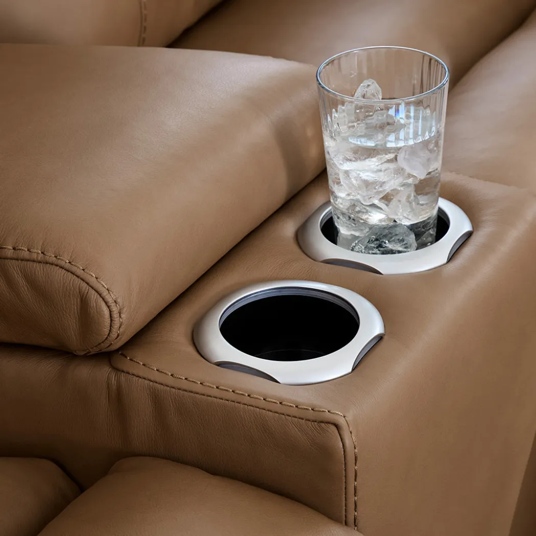 Grace Leather Zero-G Power Reclining Loveseat