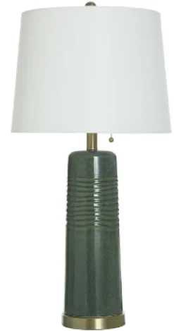 Green Ceramic Table Lamp