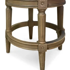 Henry Upholstered Swivel Stool - Gray