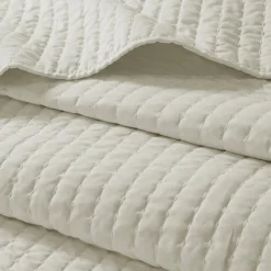 Keaton Cream Coverlet Set