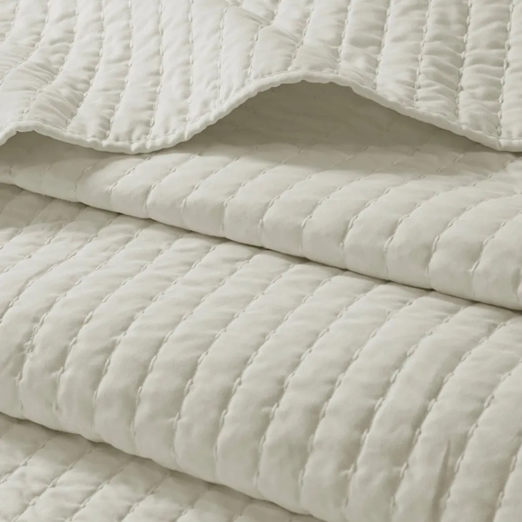 Keaton Cream Coverlet Set