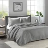 Keaton Gray Coverlet Set