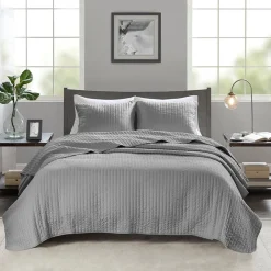 Keaton Gray Coverlet Set