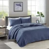 Keaton Navy Coverlet Set