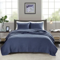 Keaton Navy Coverlet Set