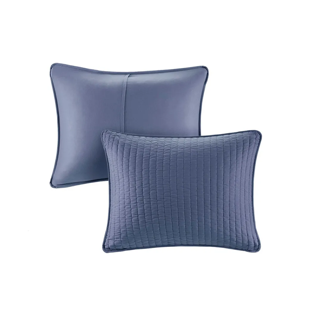 Keaton Navy Coverlet Set