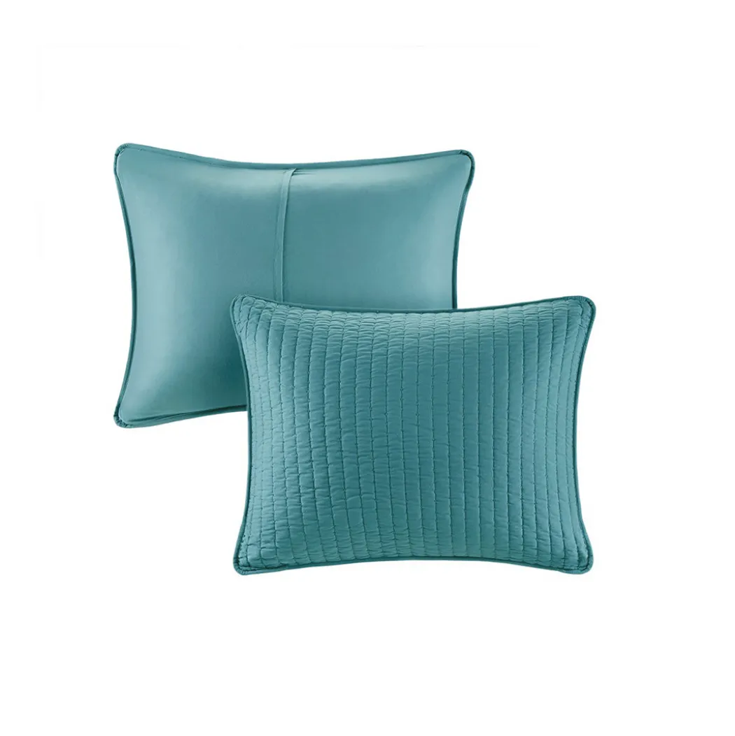 Keaton Teal Coverlet Set