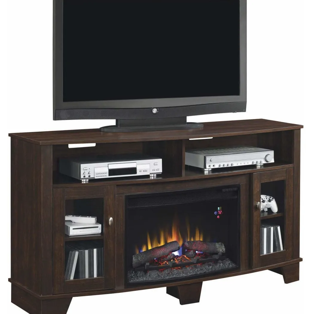 La Salle TV Stand with Fireplace Insert