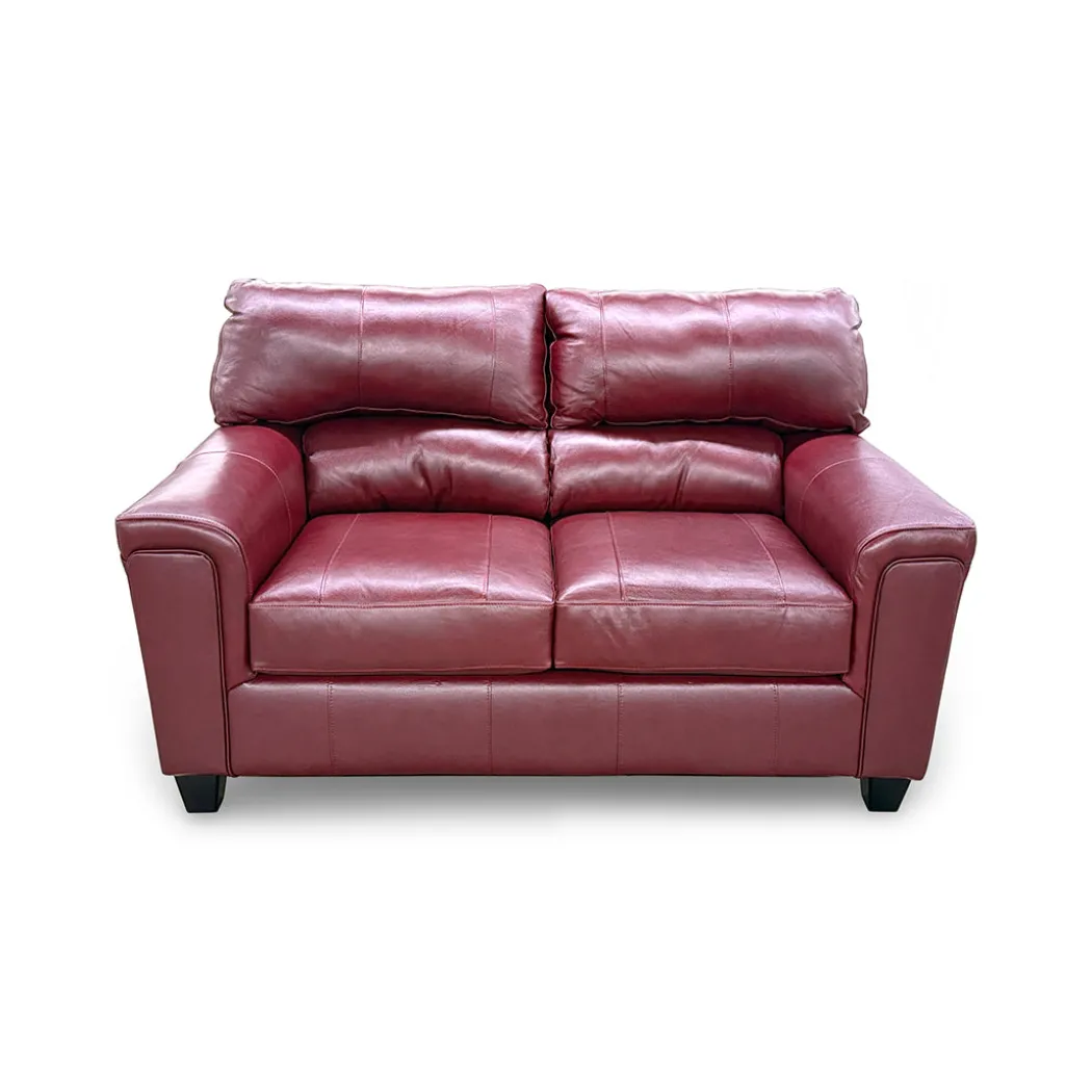 Lacey Leather Loveseat