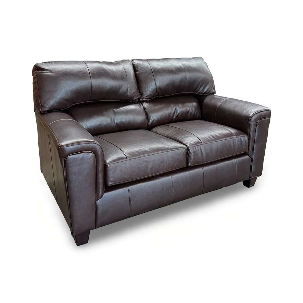 Lacey Leather Loveseat