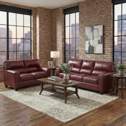 Lacey Leather Sofa