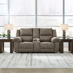 Laresview Reclining Loveseat with Console