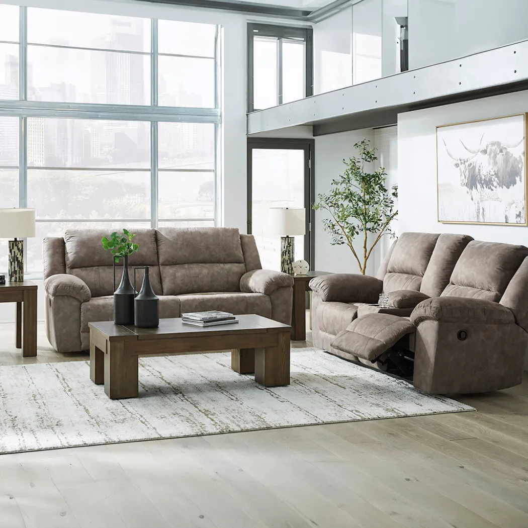 Laresview Reclining Loveseat with Console