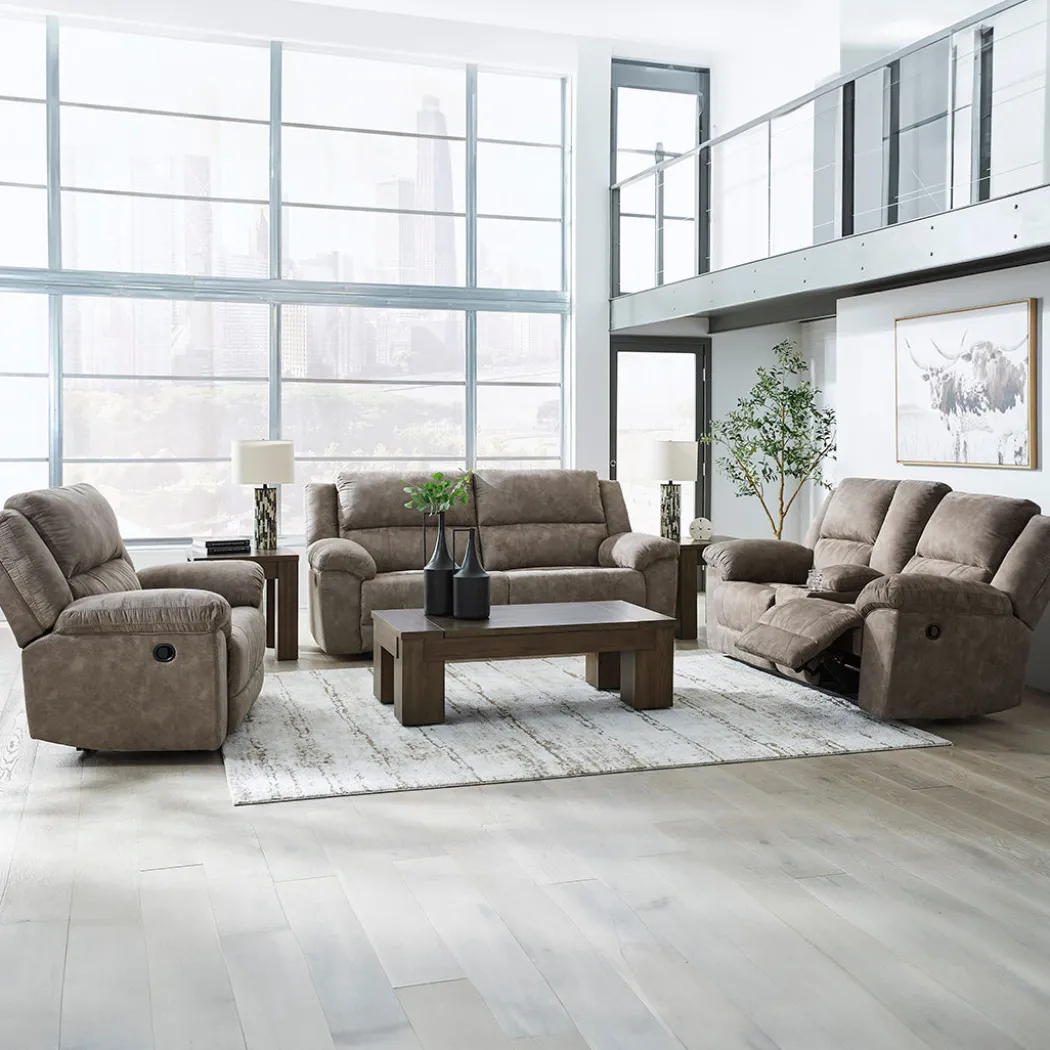 Laresview Reclining Loveseat with Console