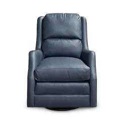 Lisa Leather Swivel Glider
