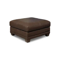 Livorno Leather Sectional II with Ottoman
