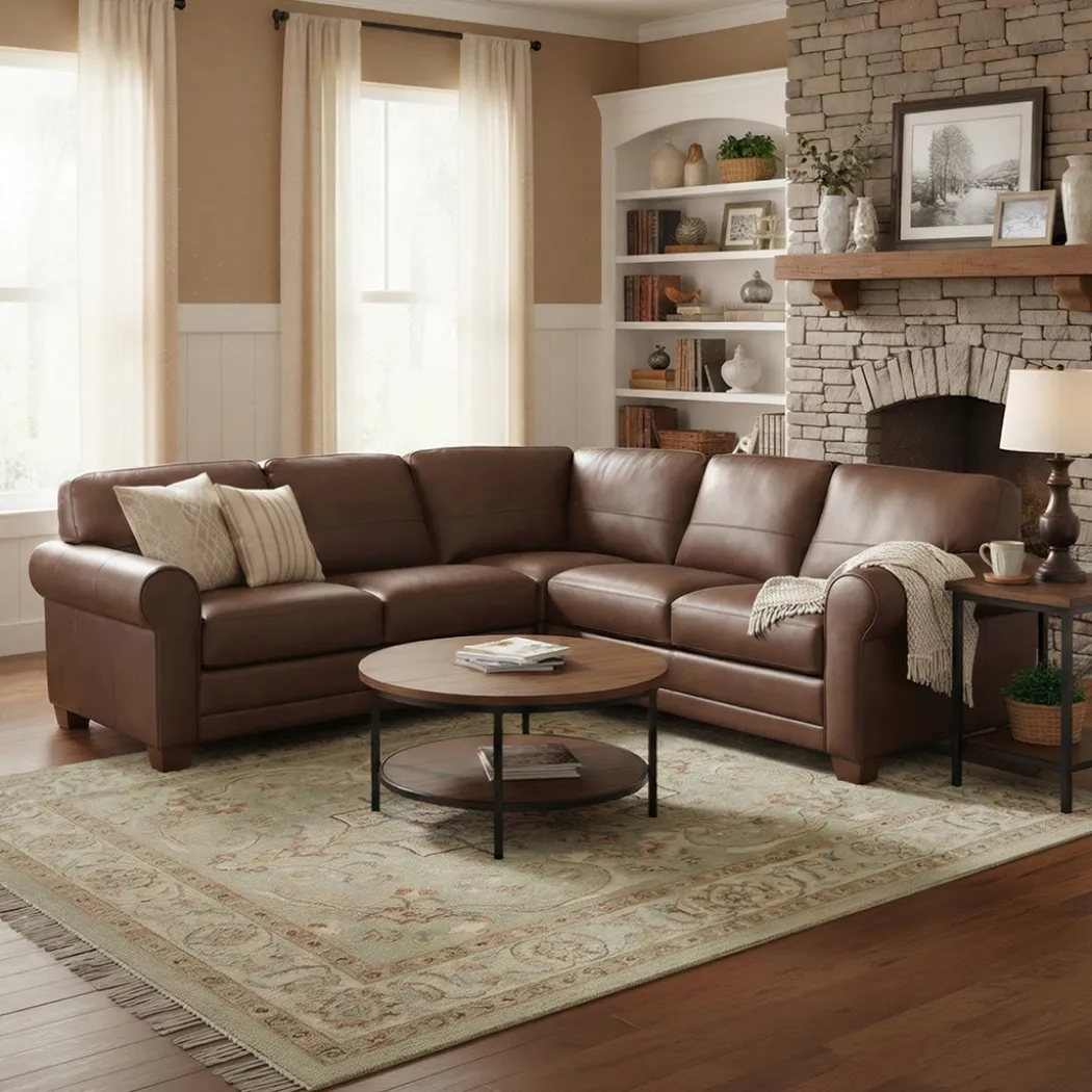 Livorno Leather Sectional I