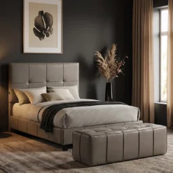 Luna Upholstered Bed - Queen