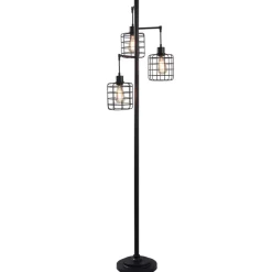 Madison Bronze Cage Chade Floor Lamp