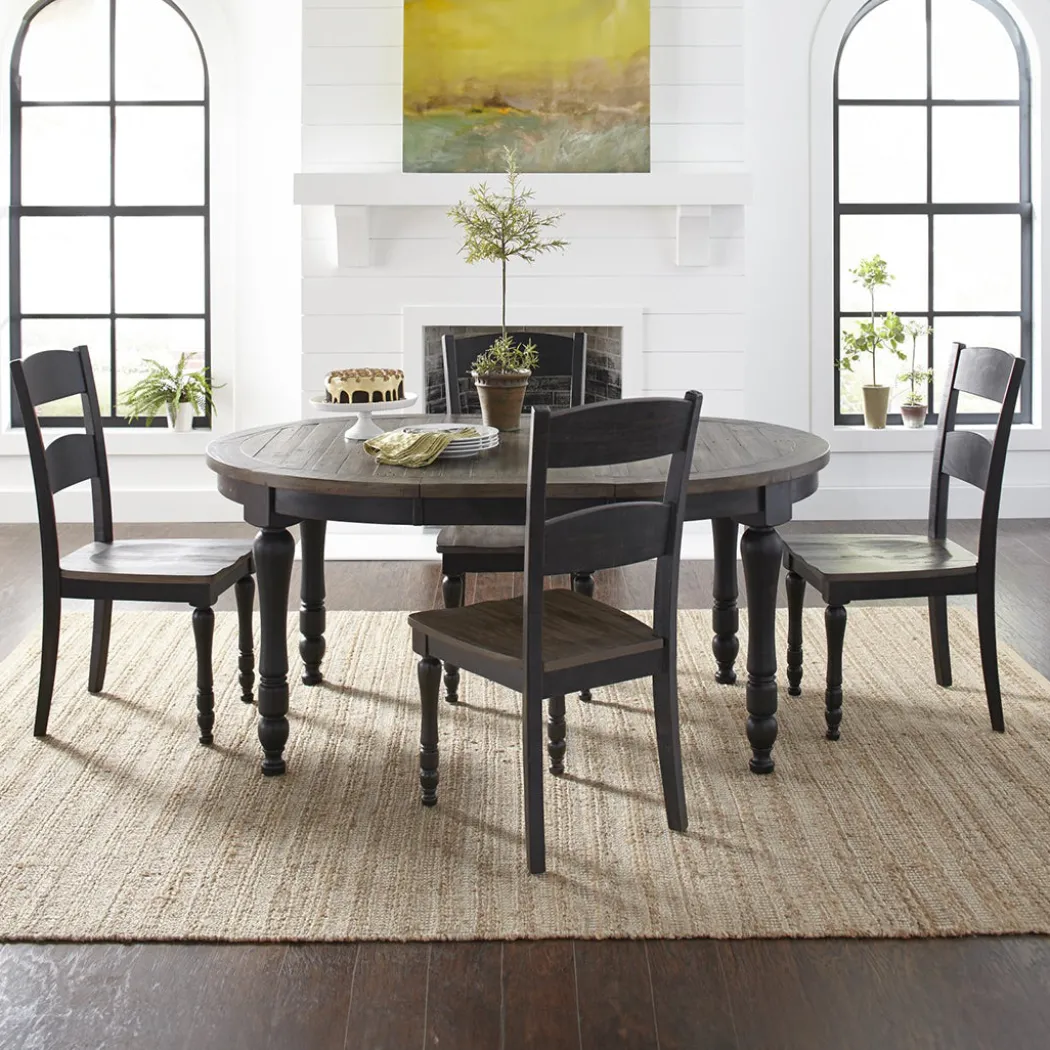 Madison County Oval Dining Table - Black