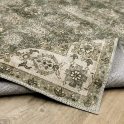 Malibu Olive Washable Rug