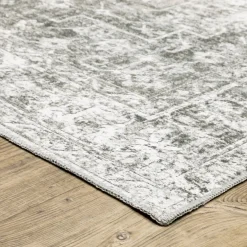 Malibu Platinum Washable Rug