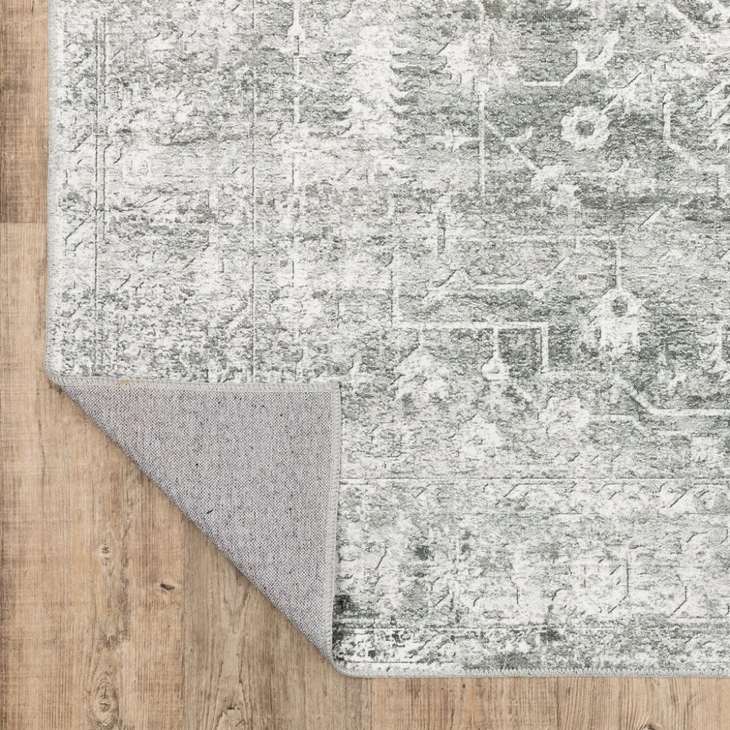 Malibu Platinum Washable Rug