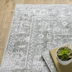 Malibu Platinum Washable Rug