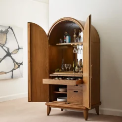 Martine Arched Bar Cabinet