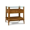 Martine Glass Top Nightstand