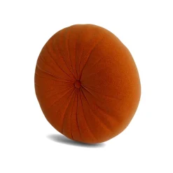 Minka Orange Round Accent Pillow