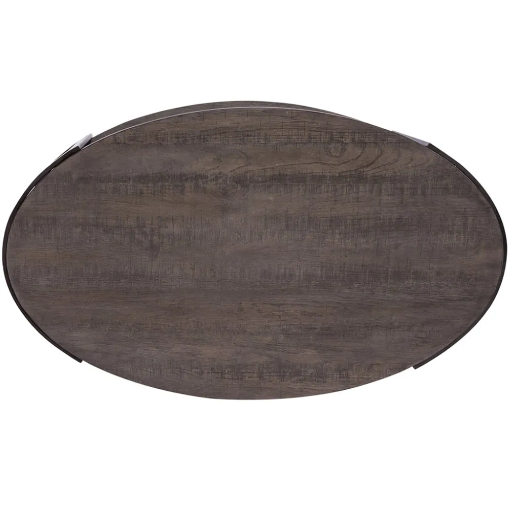 Modern View Oval Cocktail Table