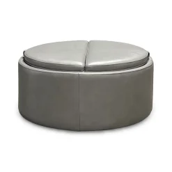 Montana Leather Storage Ottoman