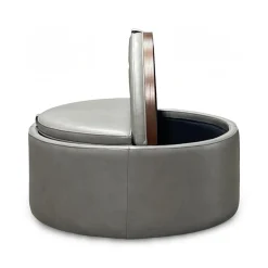 Montana Leather Storage Ottoman