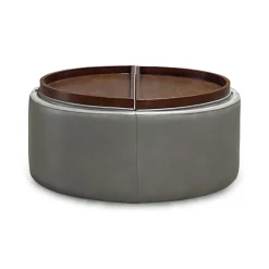 Montana Leather Storage Ottoman