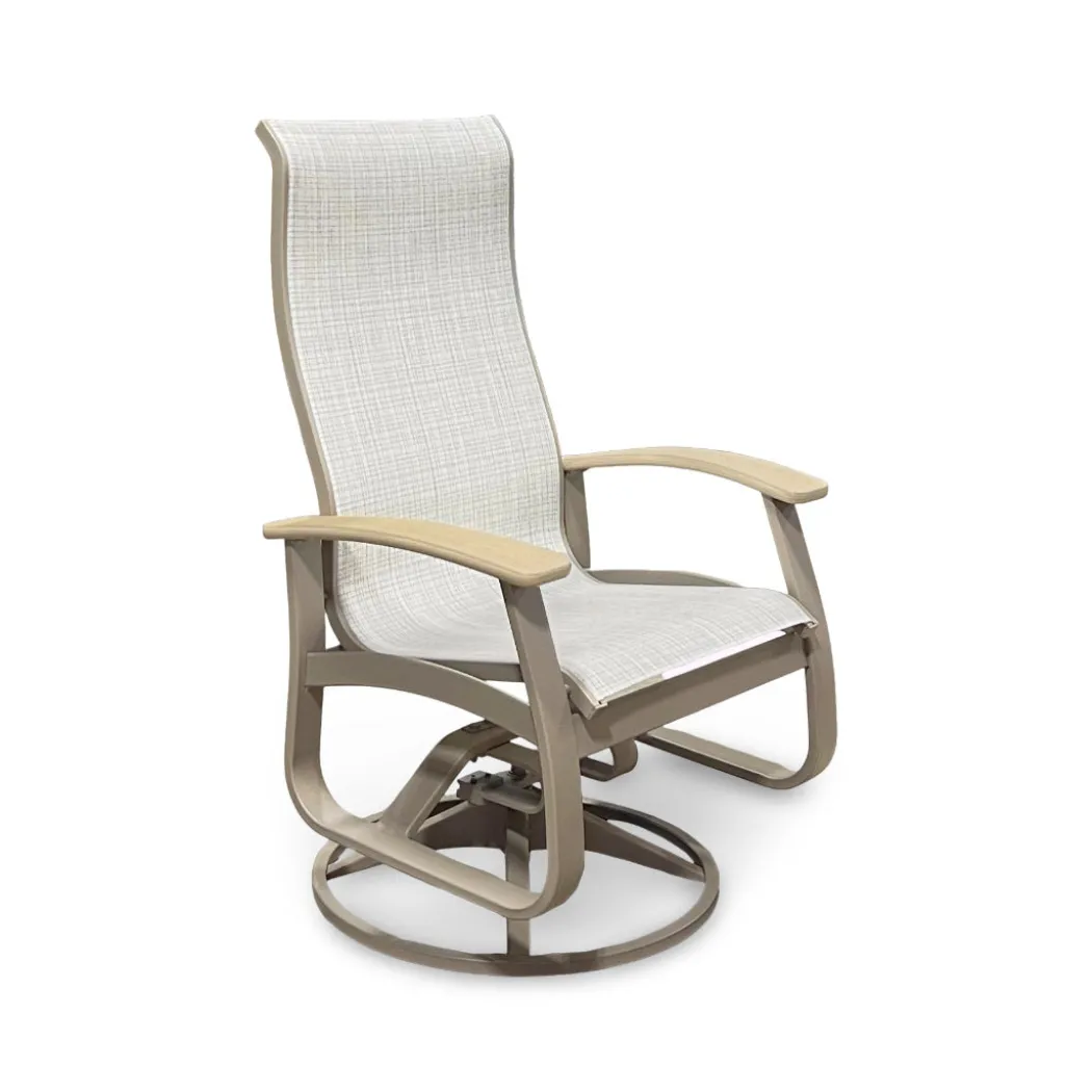 Montego Outdoor Sling Swivel Chair