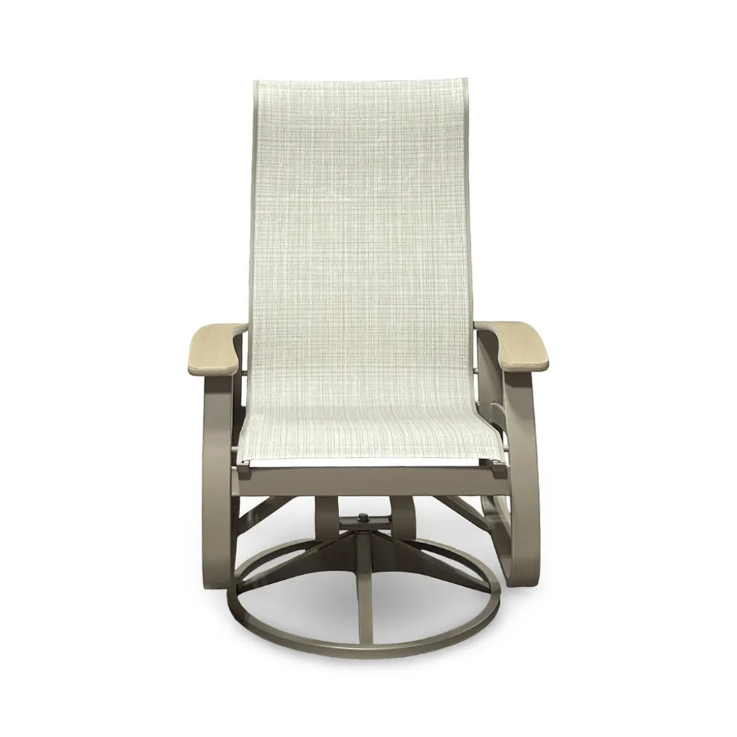 Montego Outdoor Sling Swivel Chair