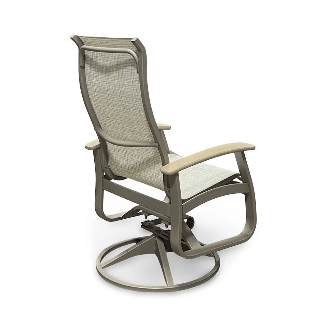 Montego Outdoor Sling Swivel Chair