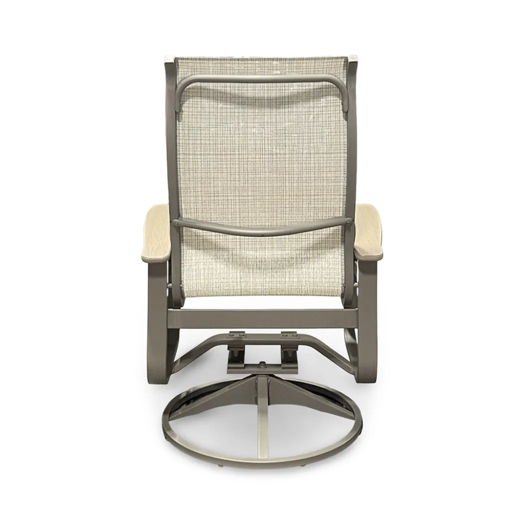 Montego Outdoor Sling Swivel Chair
