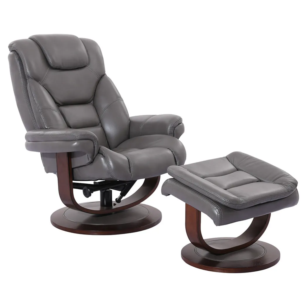 Oslo Manual Swivel Recliner with Ottoman