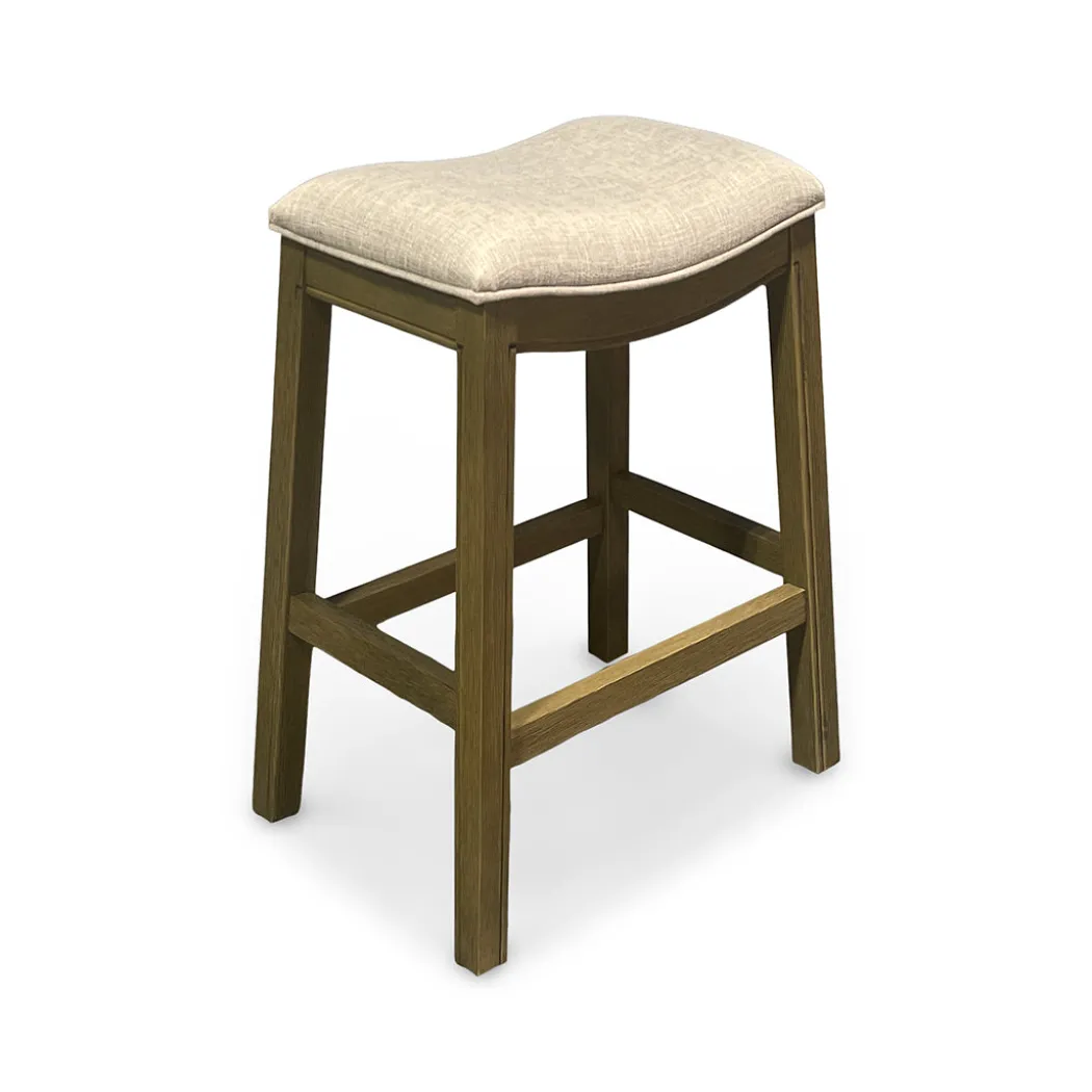 Rylan Upholstered Stool - Beige