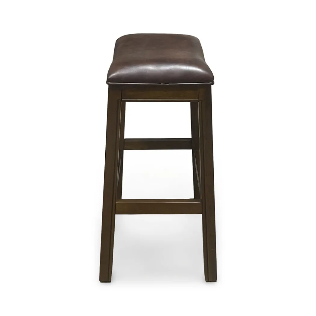 Rylan Upholstered Stool - Brown