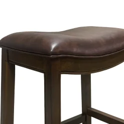 Rylan Upholstered Stool - Brown