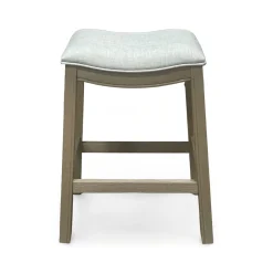 Rylan Upholstered Stool - Gray