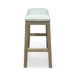 Rylan Upholstered Stool - Gray