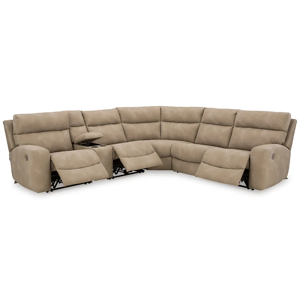 Sandra Power Reclining Sectional (6pc)