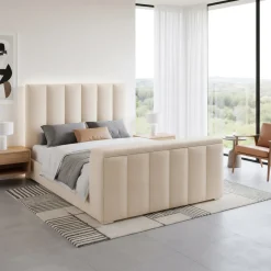 Serenity Upholstered Bed with Speakers